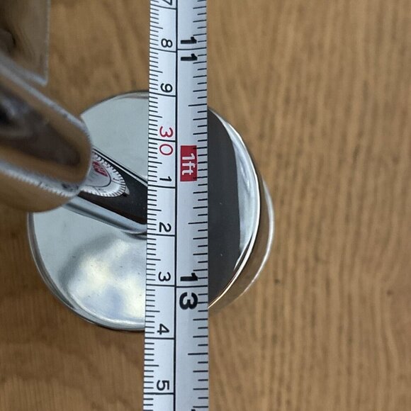 West Elm Sculptural Double Sconce Polished Nickel Clear Globe Bathroom light - Picture 6 of 16